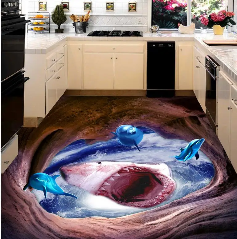 Самоклеящиеся 3D обои из ПВХ для фото пола на заказ|floor 3d wallpaper|3d wallpaperpvc wallpaper |
