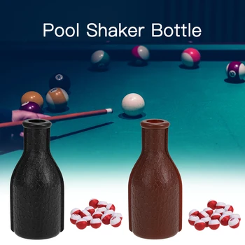 

professional Billiard Tally Bottle Plastic Pool Shaker Bottle Kelly Pill Pool Billiard Depot Bottle with 16 Numbered Peas