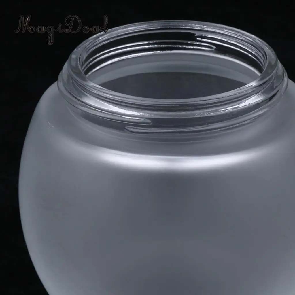 2 x 120g Frosted Glass Mask Jar Cream Containers Cosmetic Empty Can Sample Bottle - Refillable/Reusable