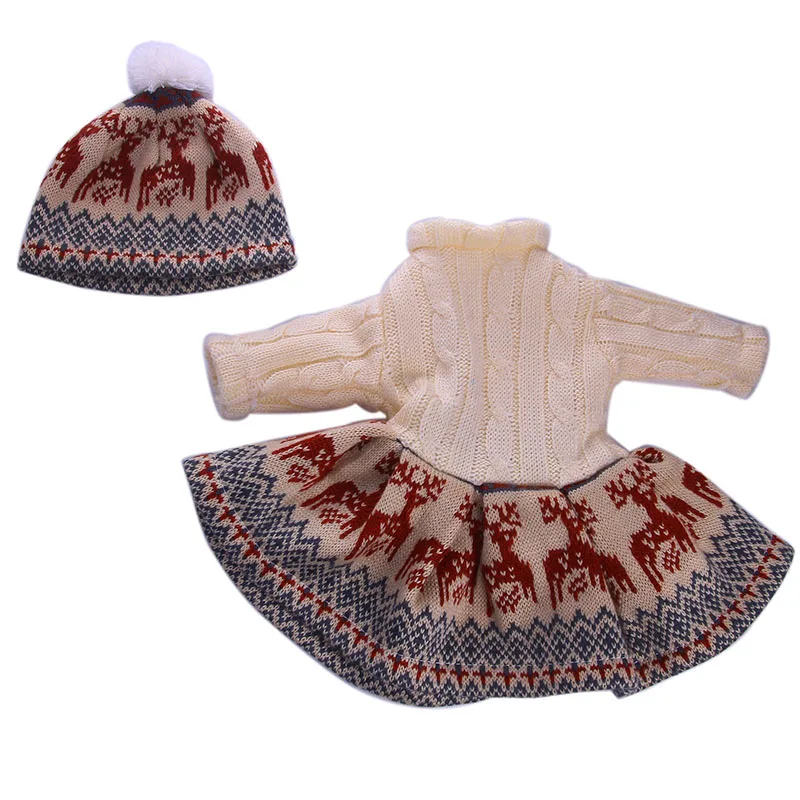 Модный костюм с юбкой на осень-зиму, с+ шляпа на выбор для 18 дюймов американская кукла, детям самый лучший подарок на год - Цвет: b966