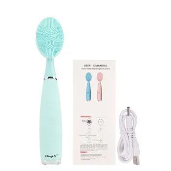 

USB Silicone Face Cleansing Brush Waterproof Facial Pore Cleaner Skin Exfoliating Peeling Blackhead Remover Face Washing Machine
