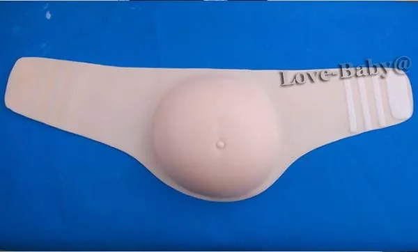 

5~7 months 2300 g tan skin tone shemale false pregnancy belly fake baby belly realistic silicone belly