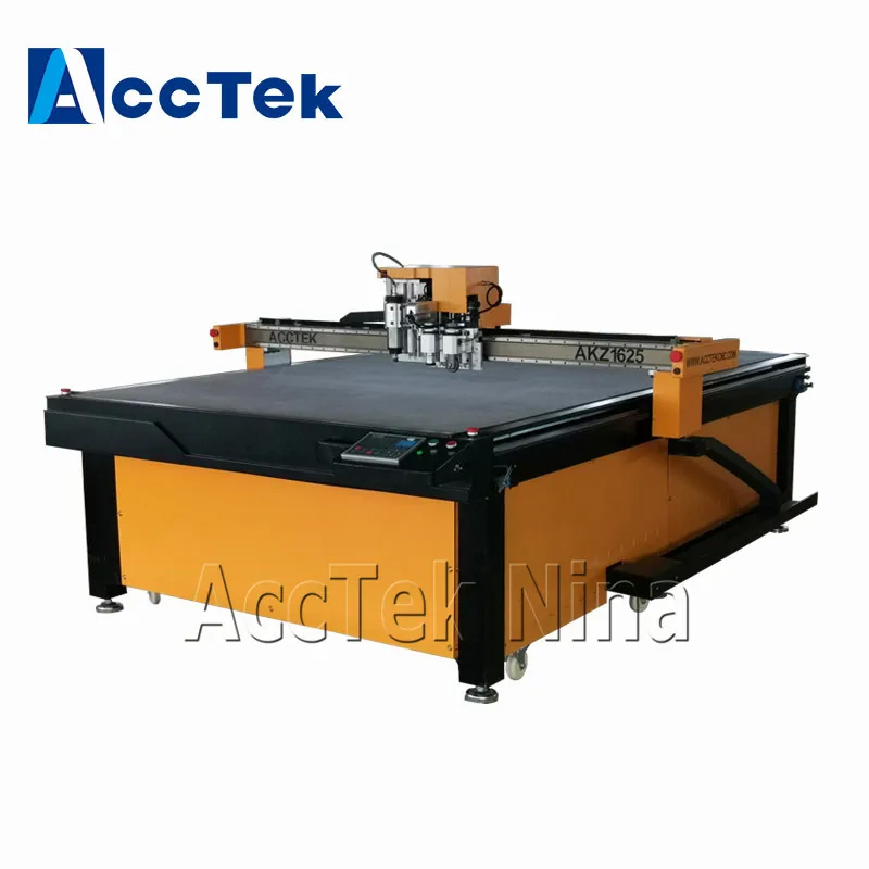  Computer controlled cnc oscillating knife round knife drag knife cutting machine with mark pen for 