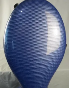 

Top quality blue carbon fiber composite cello case 4/4