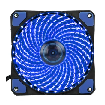 

120mm PC Computer 16dB Ultra Silent 33 LEDs Case Fan Heatsink Cooler Cooling with Anti-Vibration Rubber