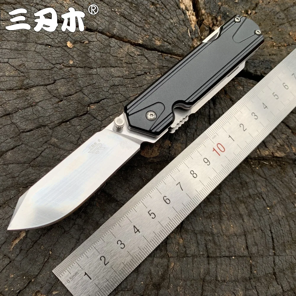Sanrenmu 7117 карманный складной нож 12C27 из нержавеющей стали EDC выживание на природе