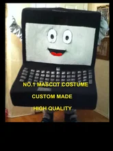 Hot Sale Cotumes Computer LAPTOP MASCOT COSTUME Adult Cartoon Character Anime Cosply Fancy Dress Suits Mascotte Kits for AD 1829