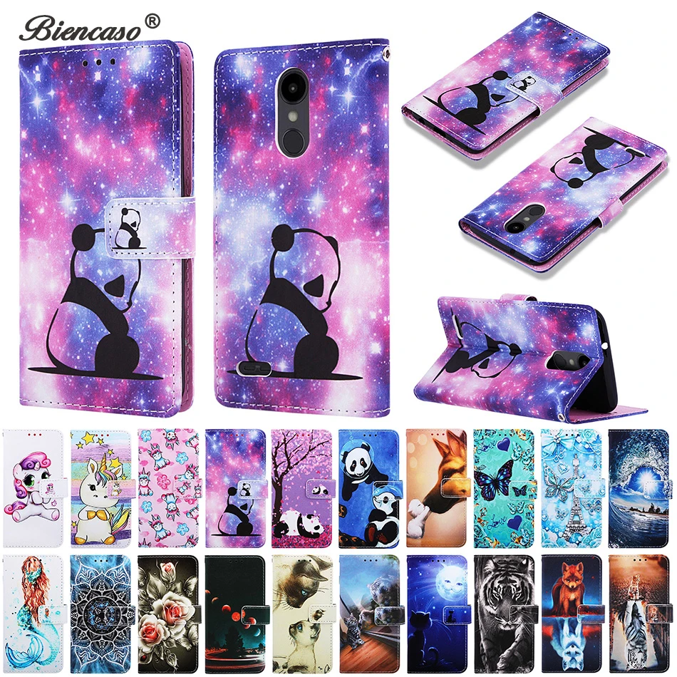 

sFor LG Aristo 2 Capa Tiger Panda Pattern Wallet Flip Card Slot Case For LG Stylo 4 Q Stylus Aristo 2 Plus LV3 2018 Back Cover