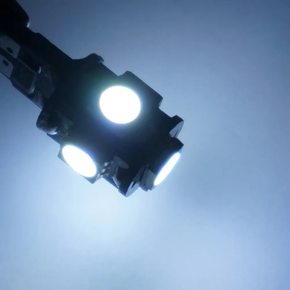 

10x T10 5smd 5 smd 5050 Led Car Light W5w 194 Error Bulbs White CLSL