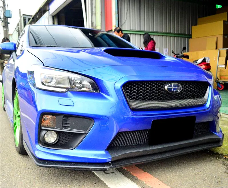 Для-17 Subaru WRX STI/OEM Стиль углеродного волокна CF Передняя решетка гриль гарнир Обложка отделка