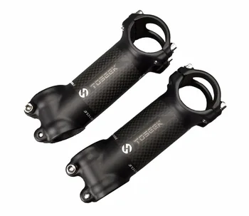 

TOSEEK Carbon+Alloy 17/6 Degree Bicycle Stem Rack Road MTB bike Stems Cycling Parts 31.8*60mm/70mm/80mm/90mm/100mm/110mm/120mm