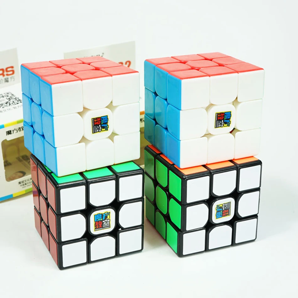 MoYu MoFangJiaoShi MF3rs MF3rs2 магический куб 3x3 скоростной куб 56 мм головоломка Magico Cubo черный без наклеек Обучающие Детские игрушки MF3RS v2