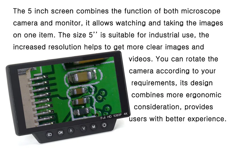 16MP цифровой микроскоп с ЖК-экраном HDMI USB Wi-Fi микроскоп камера 100X C-mount объектив камера лупа для ремонта печатных плат DIY