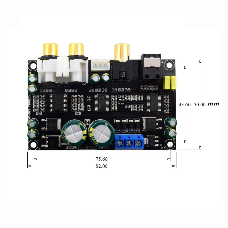 Lusya CS8416 CS4398 цифровой интерфейсный модуль DAC плата оптический коаксиальный вход, DAC декодер плата 24 бит 192 к AC 12 В A1-001