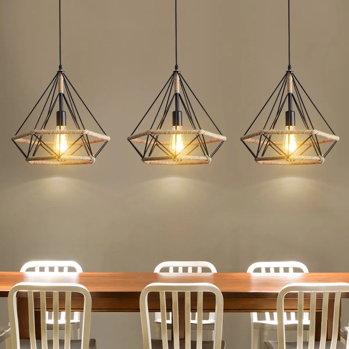 Ретро-креативный Алмазный подвесной светильник, комплект освещения для помещений, украшение для гостиной, ресторана