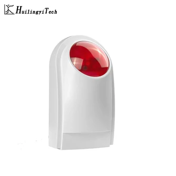 433MHZ Wireless External Outdoor Waterproof Flash Siren Sound Strobe Flash Alarm Siren Wifi GSM PSTN Home Security Alarm System smartyiba wifi gsm 2g home security alarm system wireless wired zone motion sensor with wireless strobe siren
