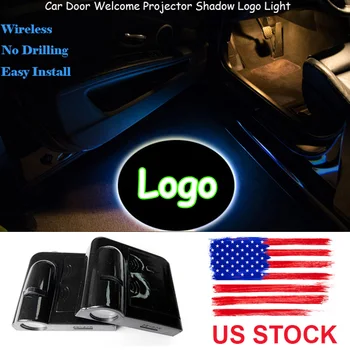 

2pcs Wireless Car Door Laser Projector LED Puddle Lights Universal