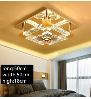 

DOXA Crystal LED Ceiling Light Fixtures Bedroom Living Room Plafondlamp Tricolor dimming Lamparas De Techo Home Lighting Lustre