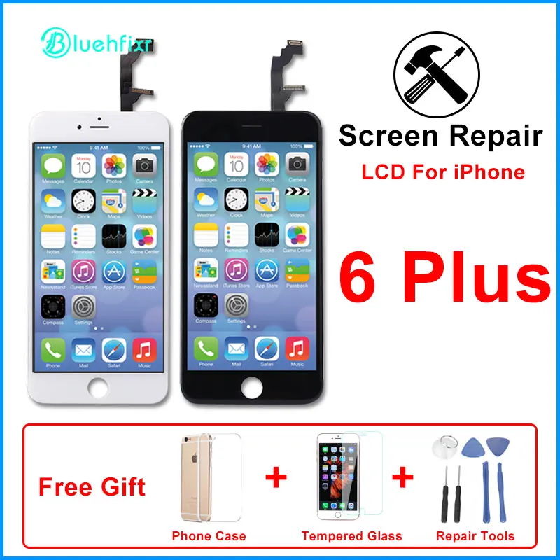 Без битых пикселей экран для iPhone 5S SE 6 6S Plus LCD с сенсорным экраном ремонт 7 8 ЖК