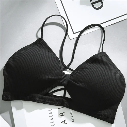 Сексуальный женский короткий топ без косточек с завязками на шее, элегантные топы без рукавов, короткие футболки, вечерние топы - Цвет: 190 Black