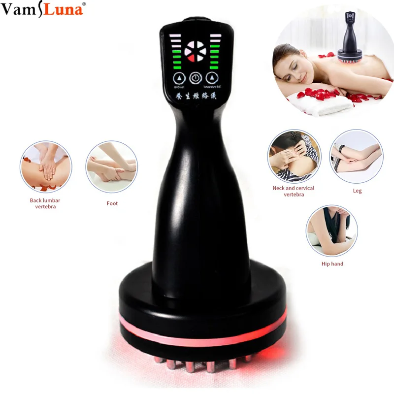 Microcurrent Meridian Scrape Infrared Body Detoxification Massage Comb Regimen Dredging Warm Brush Shape Promote Blood Relaxing huismerk kopen in de aanbieding
