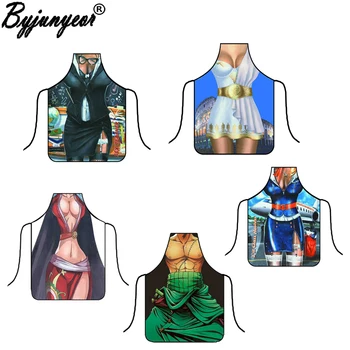 

Kitchen Sexy Apron Printed Bibs Woman Funny Tablier Digital Pinafore Cooking Baking Party Cleaning Cute Aprons For Women Avental