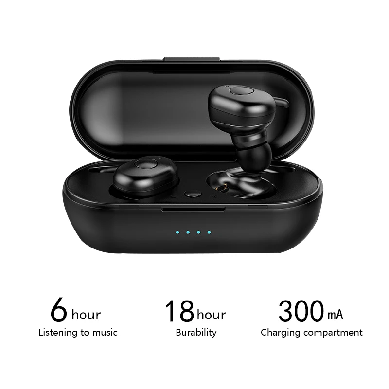 TWS беспроводные Bluetooth наушники с шумоподавлением HD сенсорным управлением