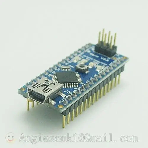 

Free Shipping New for Arduin Nano V3.0 ATmega328 5V Micro-controller Board Module + Mini USB Cable 6 PWM ports 12 Digital input