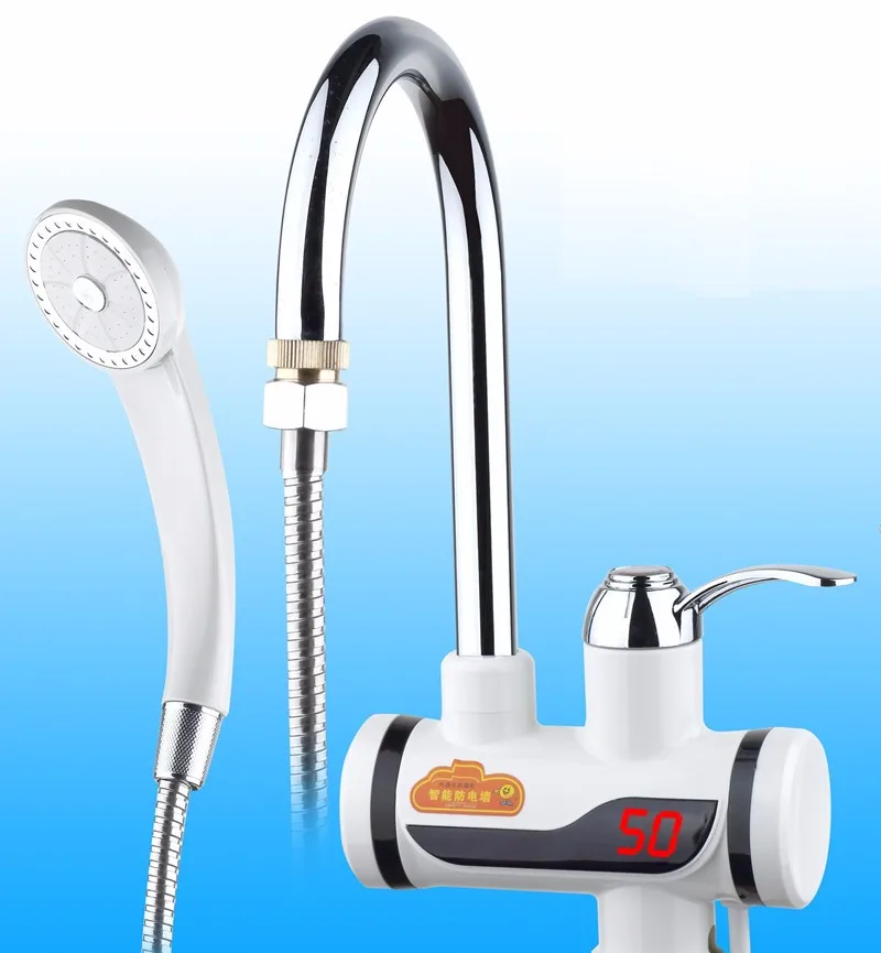 Bds3000w-5, цифровой Дисплей instant hot водопроводной воды электрический душ, tankless Электрический кран, цифровой Ванная комната подогреватель с ЕС