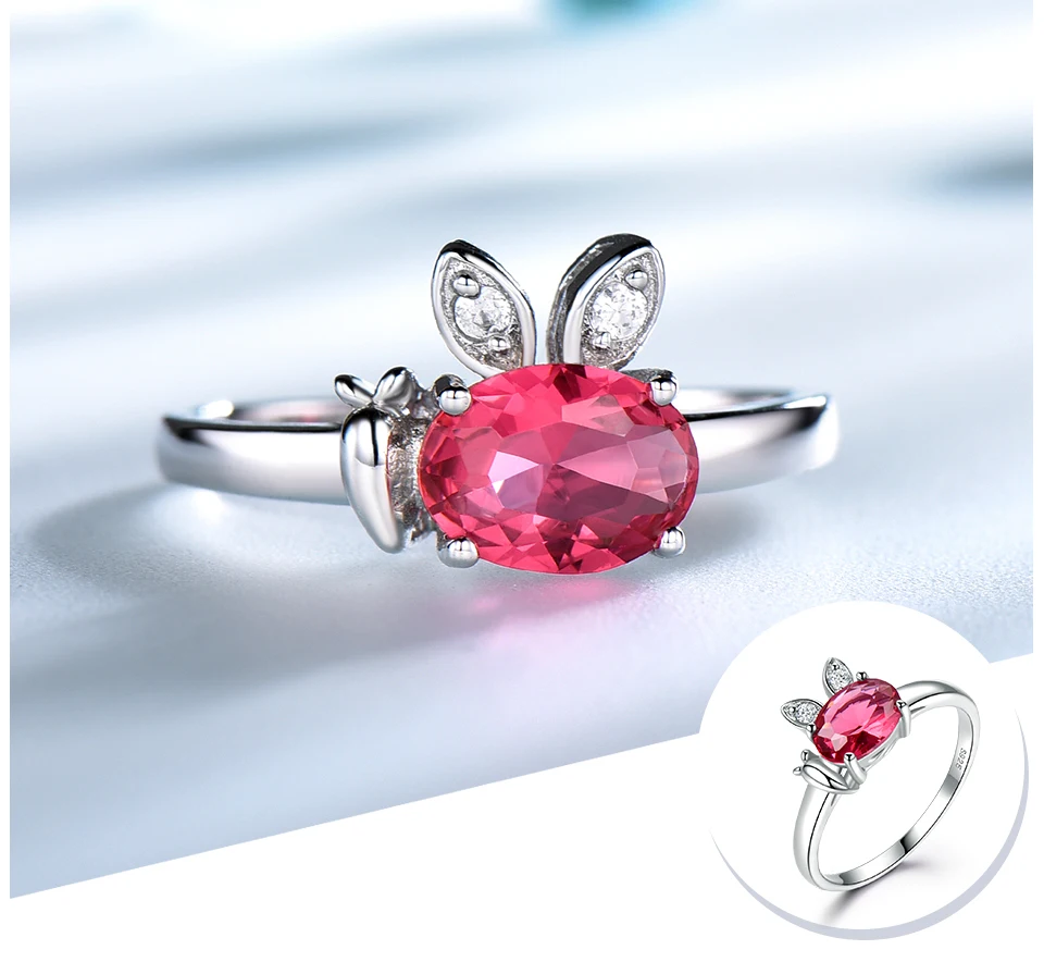 UMCHO  Ruby 925 sterling silver rings for women RUJ088R-1-PC (4)