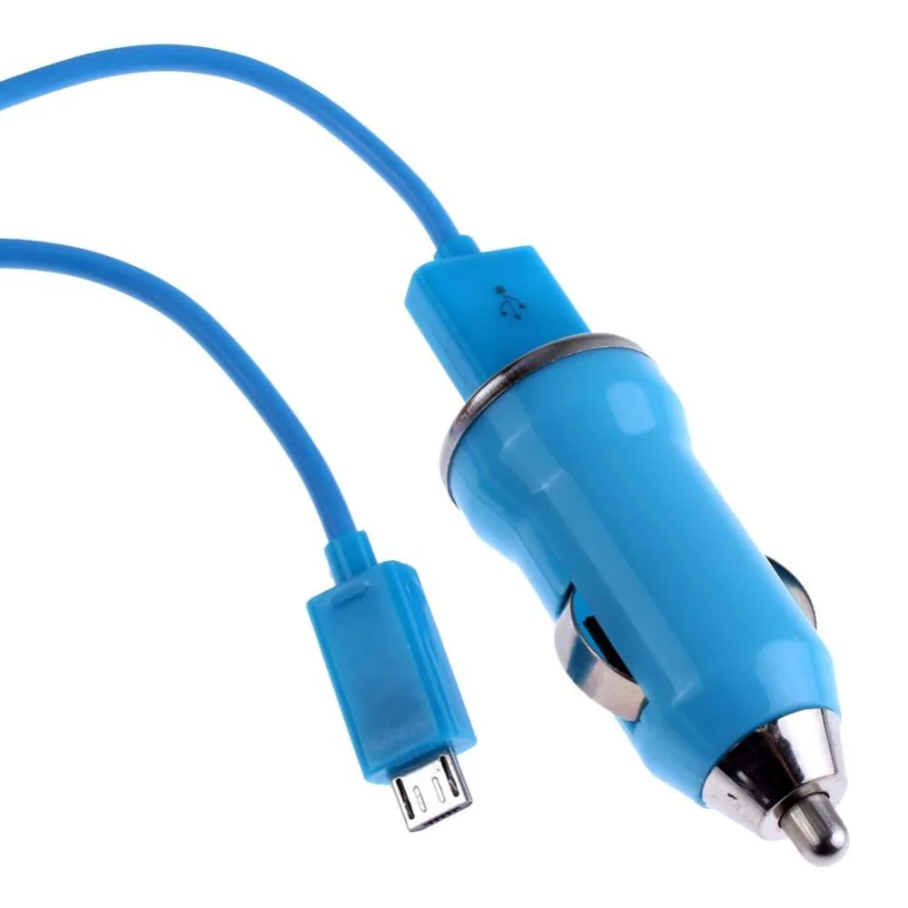 شاحن سيارة USB صغير + البيانات مزامنة المصغّر usb لسامسونج غالاكسي S2 S3 S4