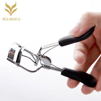 

HUAMIANLI Black Pink Handle Eyelash Curler Eye Curling Clip Makeup Cosmetic Lady tool