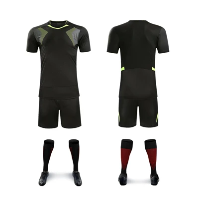 Survetement Football Jerseys Men Kids Soccer Jerseys Set Blank Team Football Training Uniform Short Soccer Jerseys Suit DIY - Цвет: BZ905 black