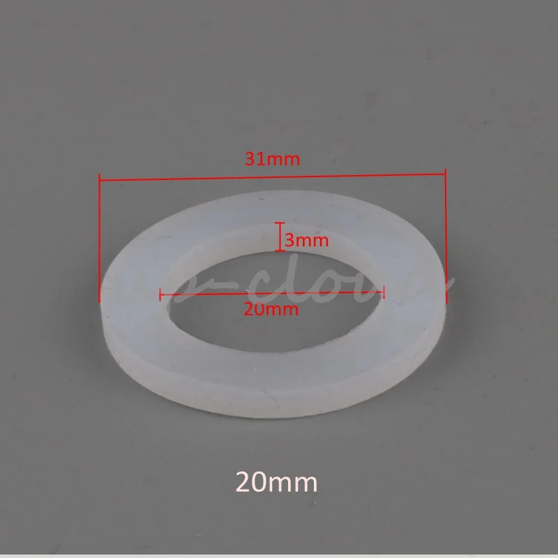 10pcs 20mm 25mm 32mm 40mm 50mm silicone gasket Sealing 1/2" 3/4" 1" male thread washers thickened O-type sealing ring