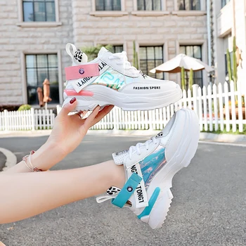 

Dropshipping Woman White Sneakers Hand Painted Casual Pink Ladies Vulcanized Shoes Fashion Summer Sneakers XYZ161