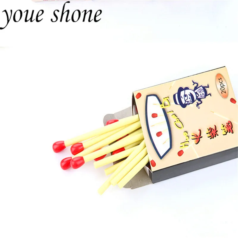 

20Pcs/ box creative stationery fun match modeling mini ballpoint pen cute cartoon pen children's student prize products