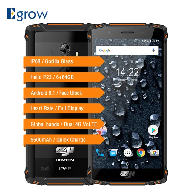 Best Offers HOMTOM ZOJI Z9 IP68 Waterproof Heart Rate Helio P23 Android 8.1 Smartphone 5.7" 6GB 64GB 5500mAh Face ID Fingerprint Cell Phones Best Offers HOMTOM ZOJI Z9 IP68 Waterproof Heart Rate Helio P23 Android 8.1 Smartphone 5.7" 6GB 64GB 5500mAh Face ID Fingerprint Cell Phones