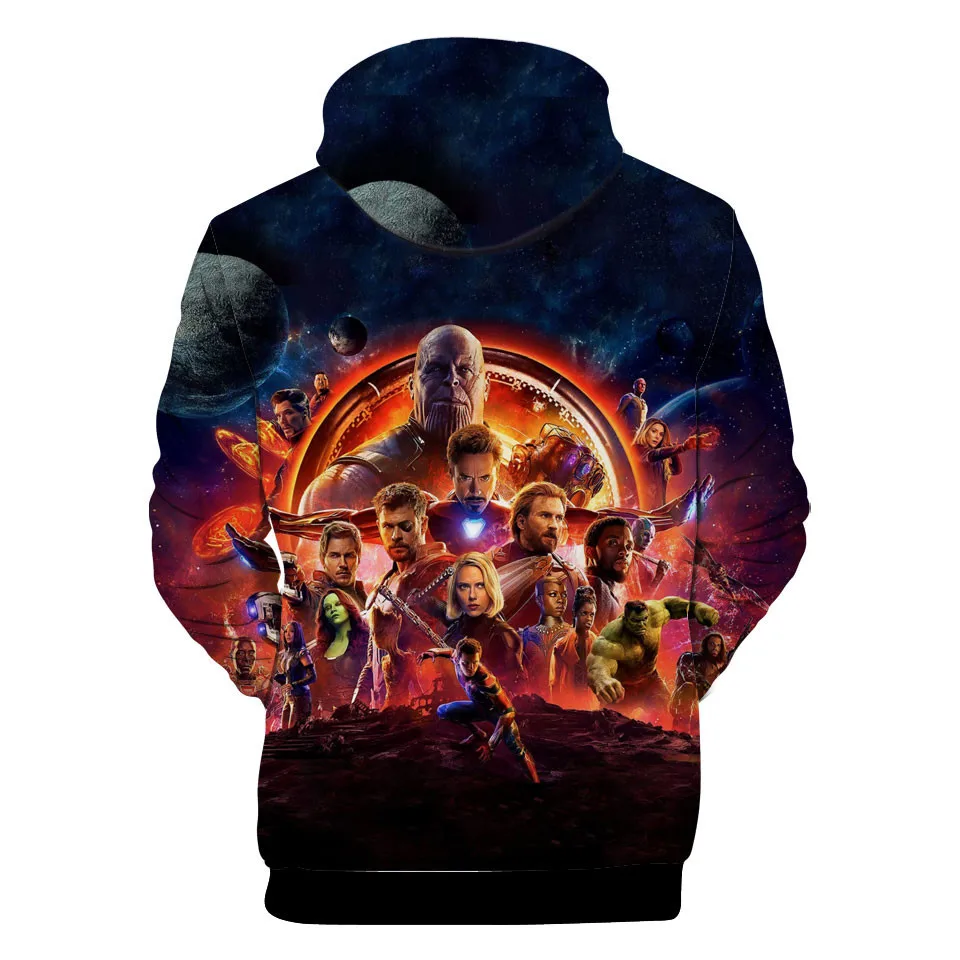 Marvel The Avengers Endgame Quantum Realm Cosplay Costume 3D Hoodies Men Avengers End Game Hoodie Sweatshirt Pullover Jacket