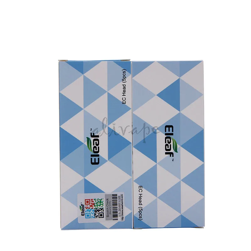 5pcslot Original Eleaf EC Head Atomizer Coil 0.3ohm 0.5ohm Organic Cotton Wick Coil Pure Taste Head for iJust 2 & Melo Atomizer 5