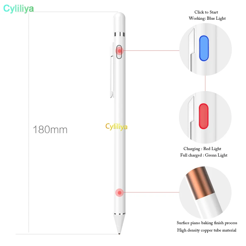Для Apple карандаш, стилус, ручка высокой точности сенсорная ручка для iPhone iPad Pro/1/2/3/4/iPad 9,7 10,5 12,9 дюйма
