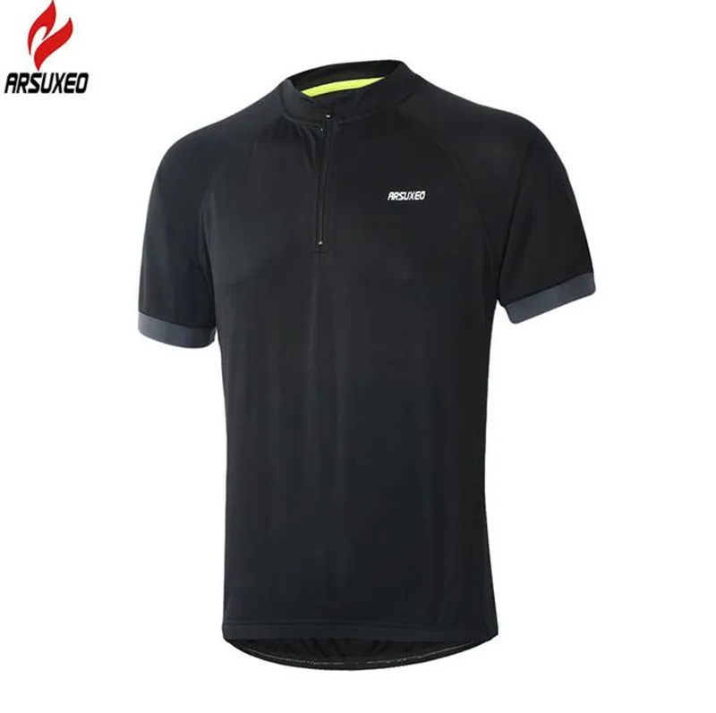 

ARSUXEO Quick Dry Cycling Jersey Ropa Ciclismo Breathble Short Sleeve Cycling Clothing Quick Dry Bicycle Sportswear