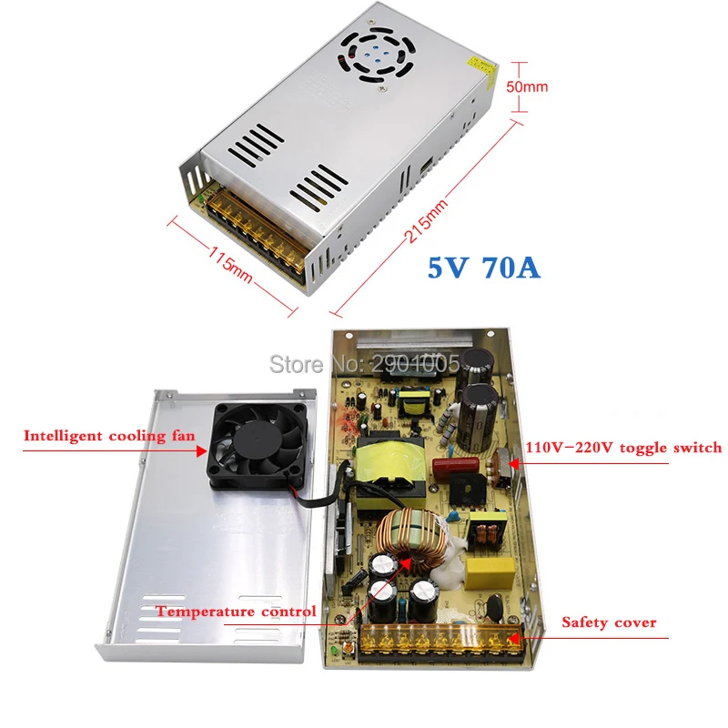 Светодиодный переключатель полосной блок питания трансформатор освещения AC110V 220 V постоянного тока до DC5V 2A 3A 4A 5A 6A 8A 10A 12A 20A 30A 60A 70A Драйвер адаптер