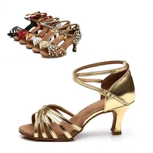 Новинка года; сезон весна-лето; женские сатиновый бальный сальса; туфли для латинских танцев; высота каблука 5 см 7 см; обувь с мягкой подошвой