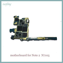 Хорошая рабочая материнская плата для samsung Galaxy Note 2 N7105 оригинальная разблокированная материнская плата с чипами logic noard