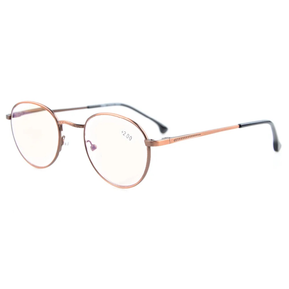 

CG1620 Eyekepper Oval Round Amber Tinted Lenses Computer Glasses Quality Spring Hinges Anti Glare Reading Glasses