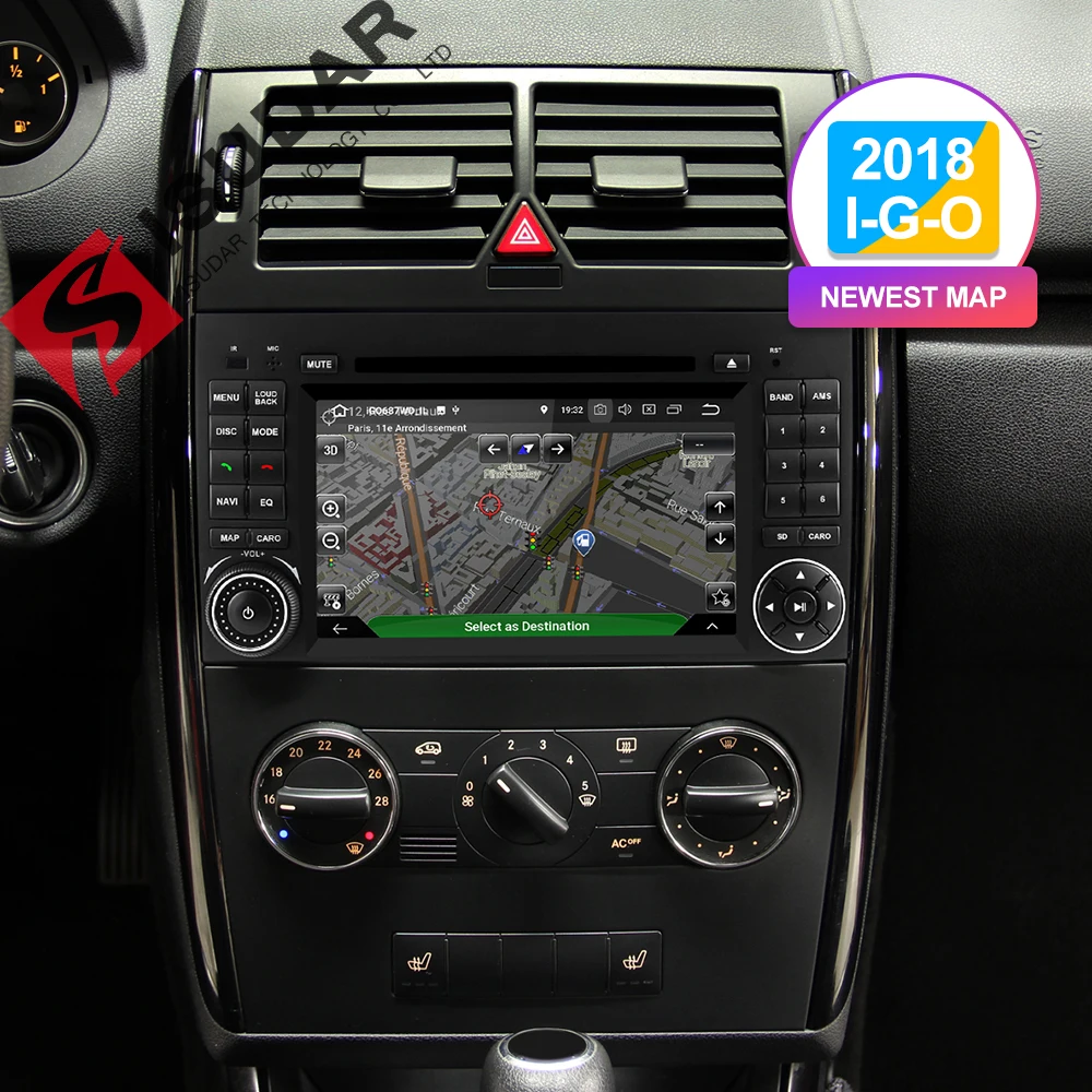 Clearance Isudar Car Multimedia Player GPS Android 9 2 Din DVD Automotivo For Mercedes/Benz/Sprinter/B200/B-class/W245/B170/W169 Radio DSP 1