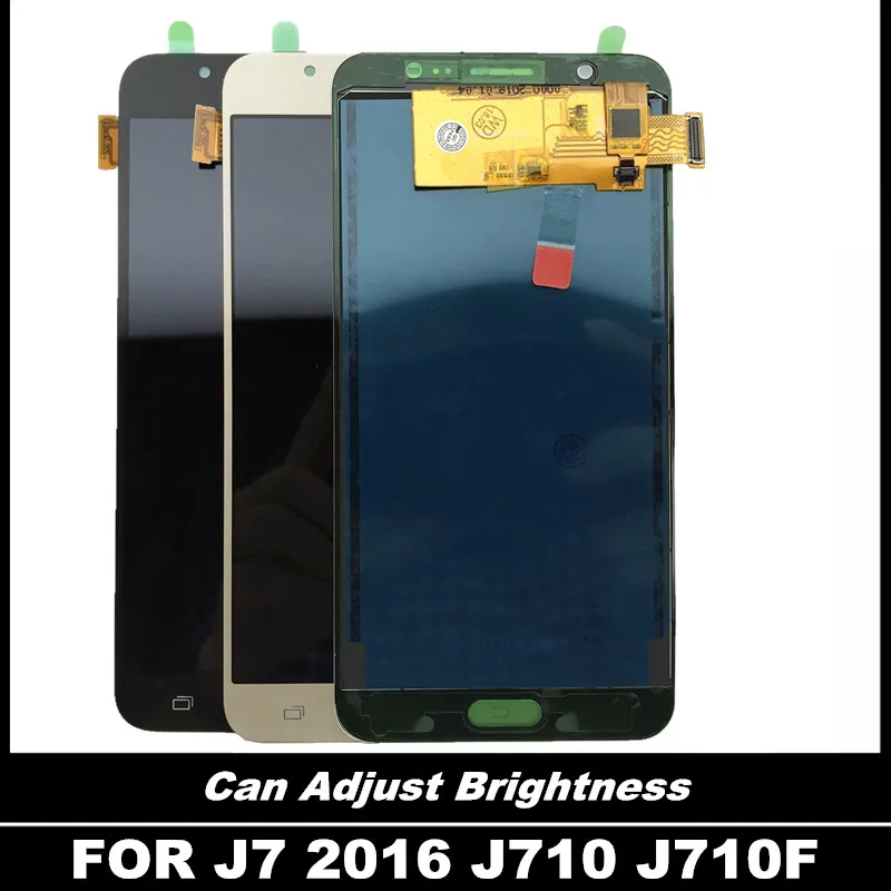 

For Samsung Galaxy J7 2016 J710 J710F J710M J710G Display with Brightness Control TouchScreen Digitizer Assembly LCD Replacement