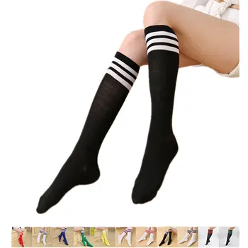 

Sport Cute High Socks With Print Striped 2020 Spring Summer Harajuku Women's Long Socks Women Kawaii Girls Wholesale Knee Socks