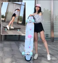 107CM Canadian Maple Skate Longboard Dancing Four Wheels ABEC-11 Bearings Street Long Board Skateboard
