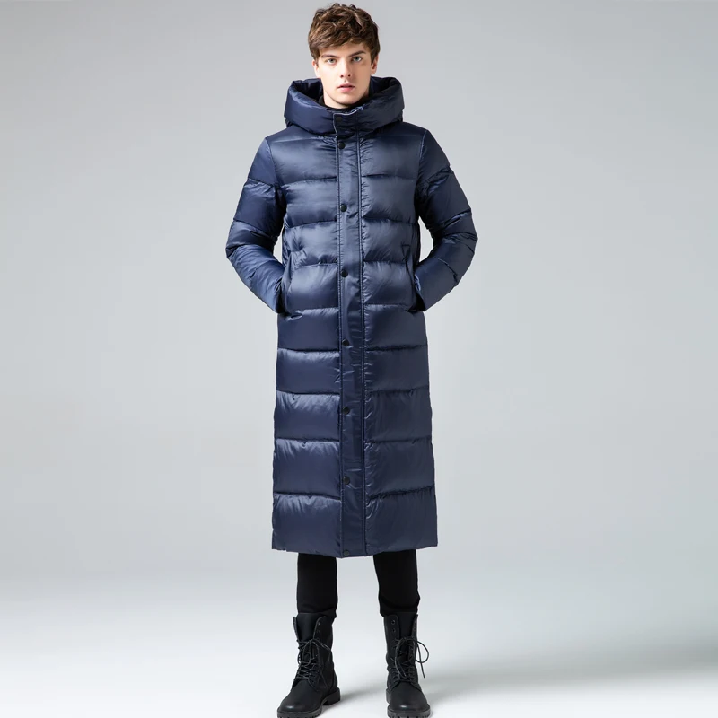 

Winter Coat Male Plus Size Men's Down Jacket Hooded Casual Thick Long Goose Down Jackets Fashion Puffer Coats Hiver 0005 LW856